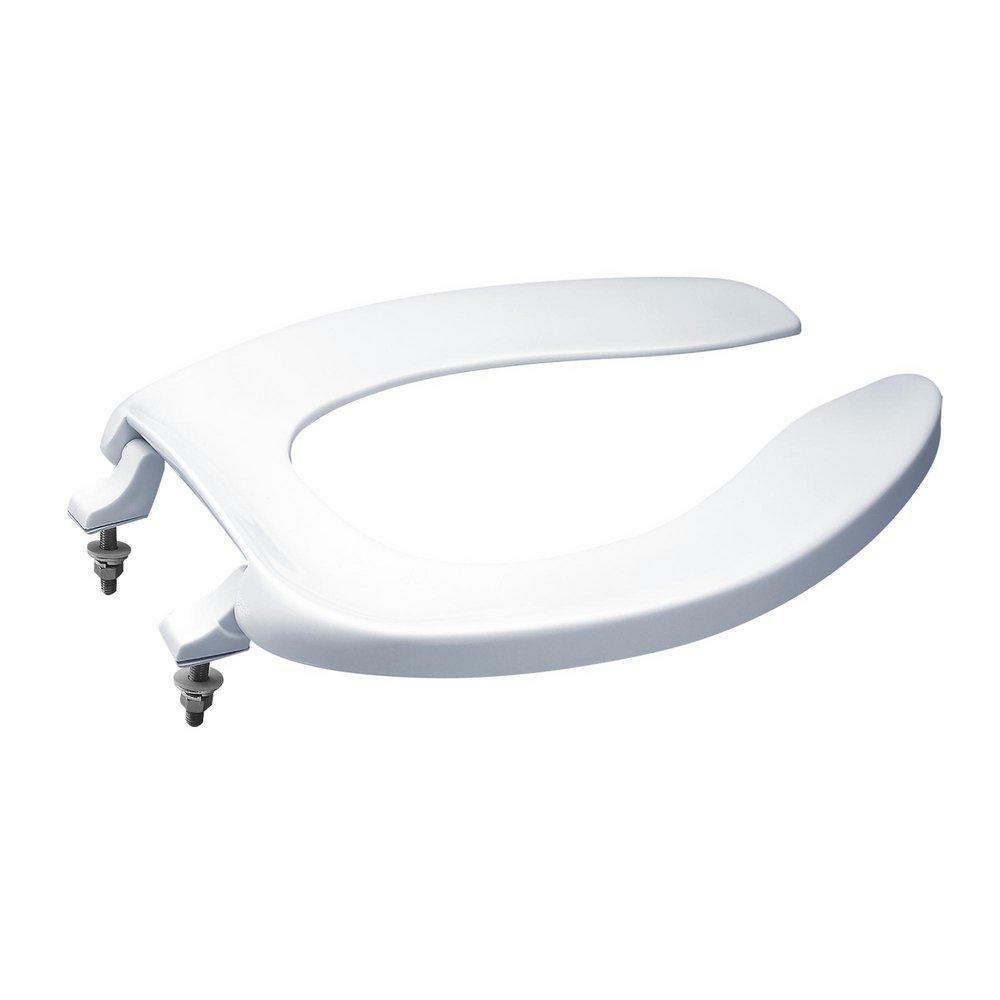 Elongated Open Front Toilet Seat In Cotton Toilet Seat & Bidet Seats Cotton