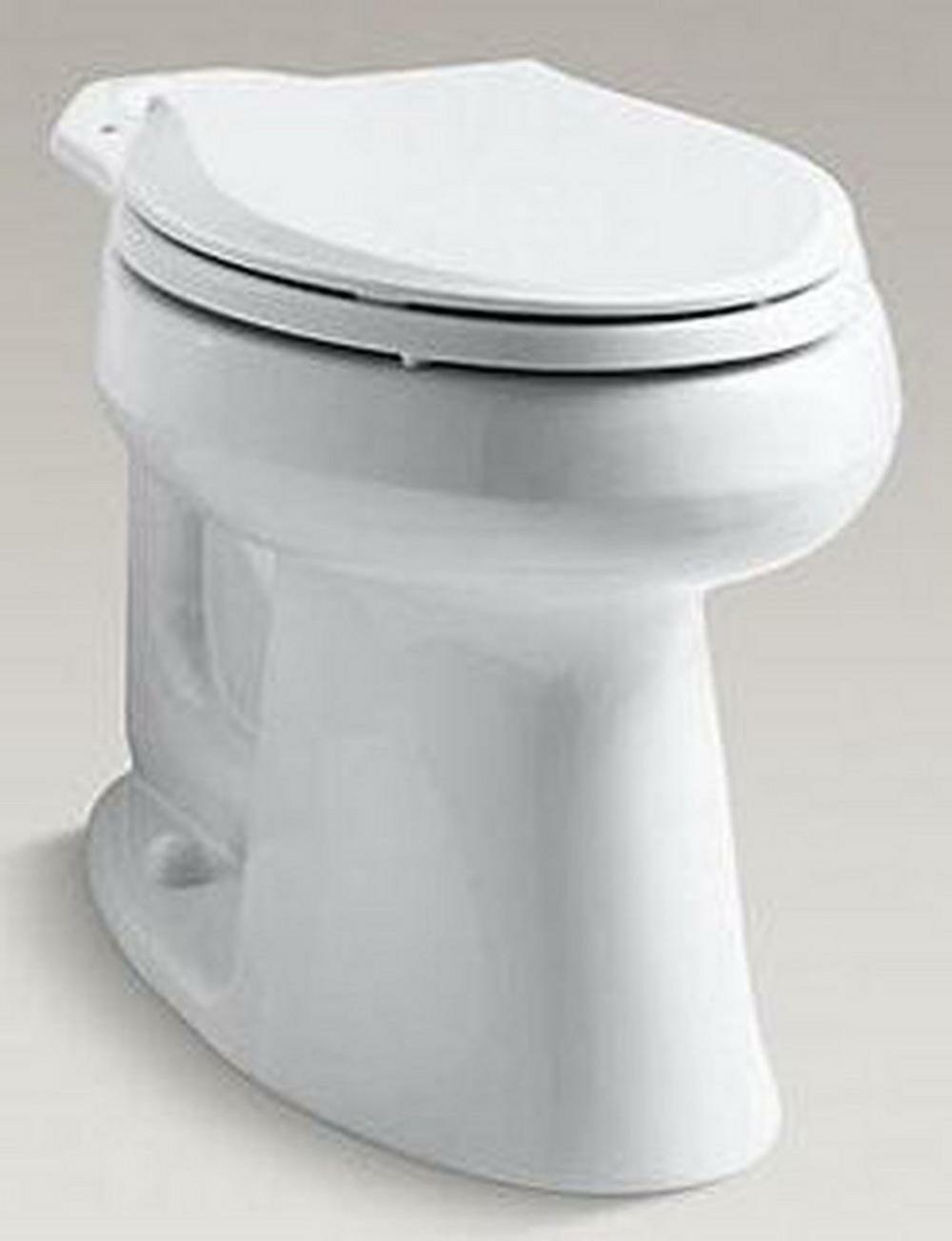 Elongated Toilet Bowl In White Residential Toilets White