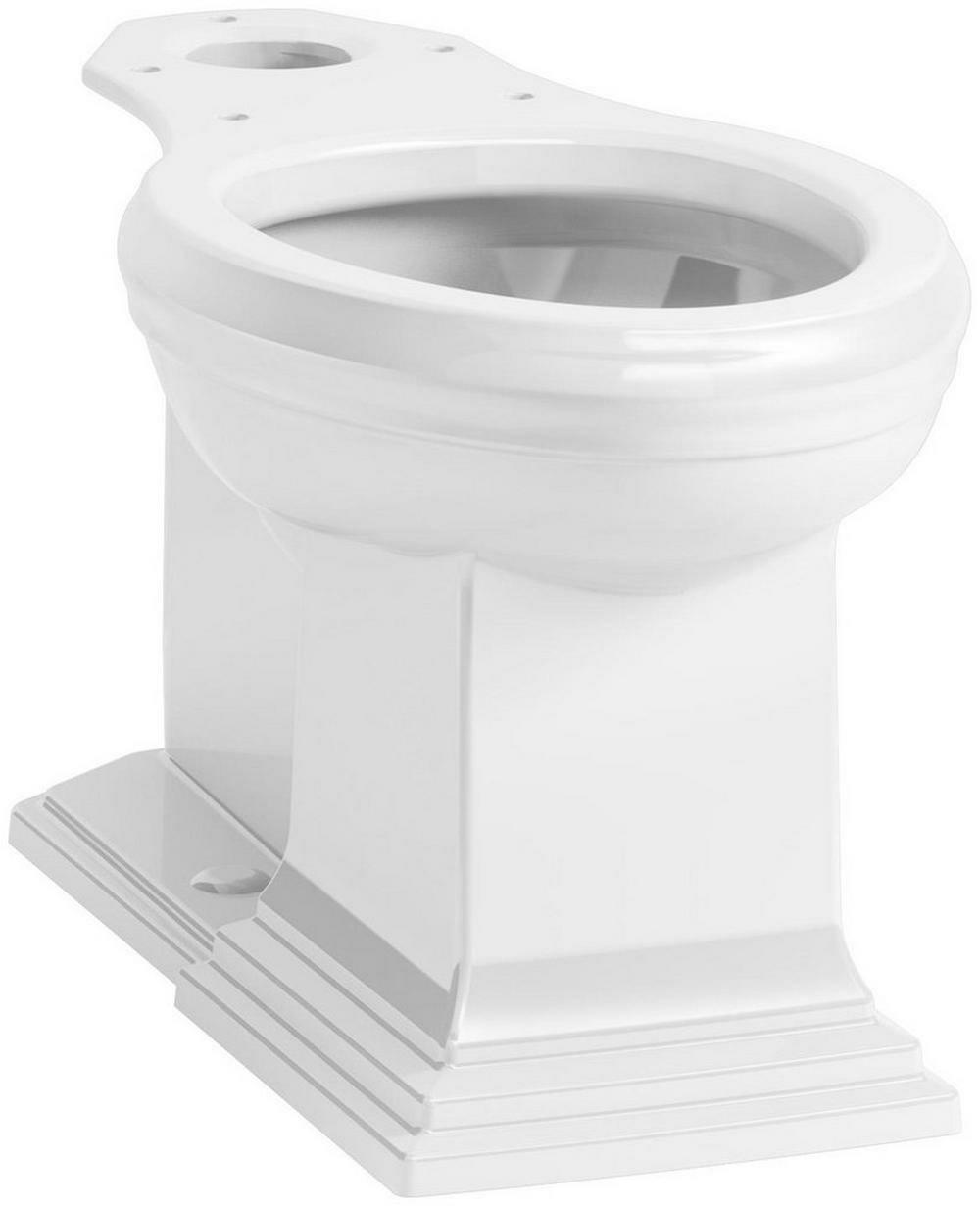 Elongated Toilet Bowl In White Residential Toilets White