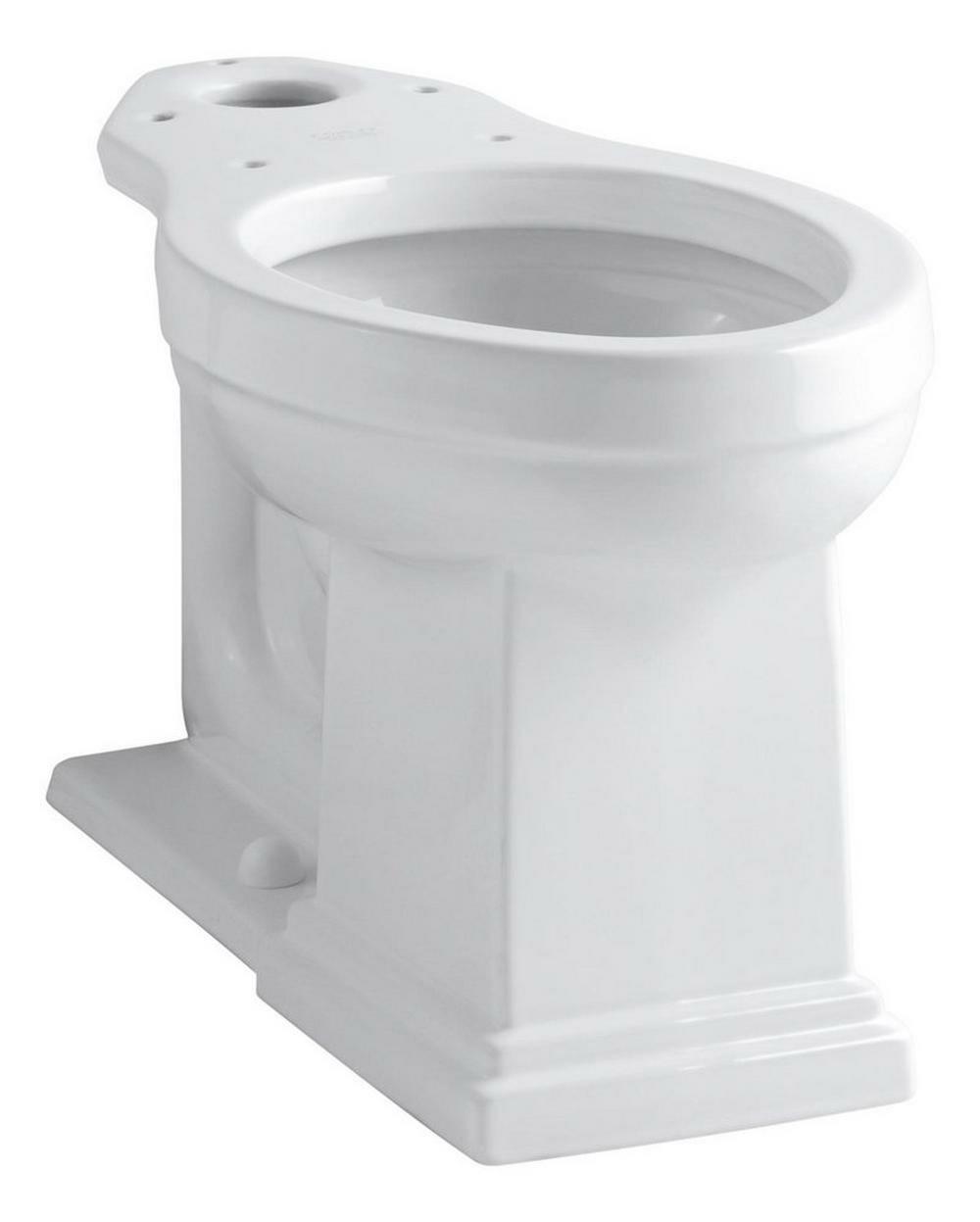 Elongated Toilet Bowl In White Residential Toilets White