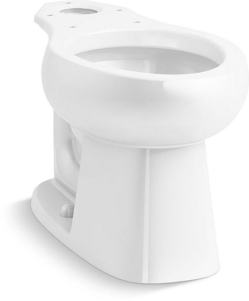 Elongated Toilet Bowl In White Residential Toilets White