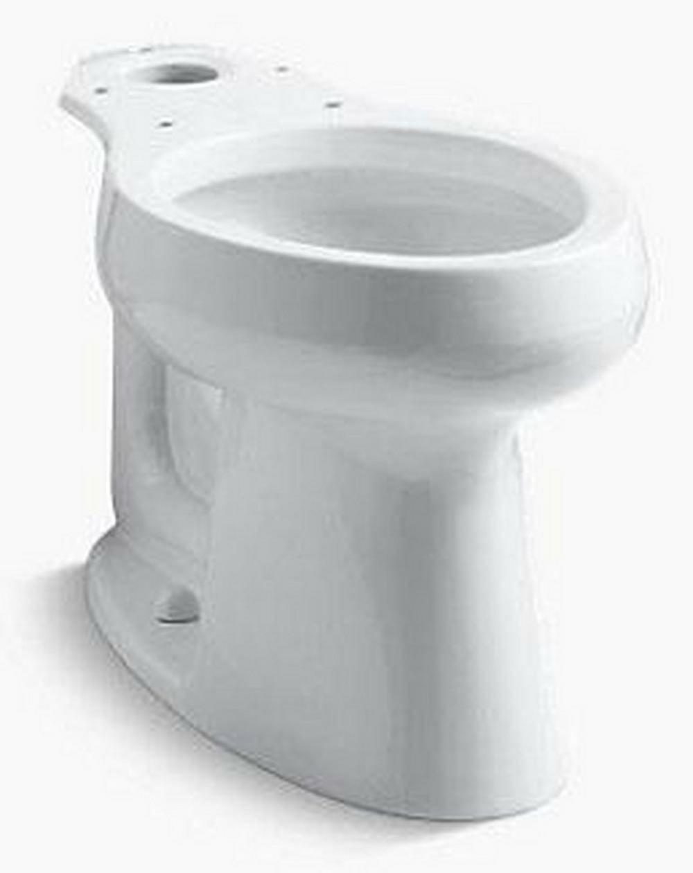 Elongated Toilet Bowl In White Residential Toilets White