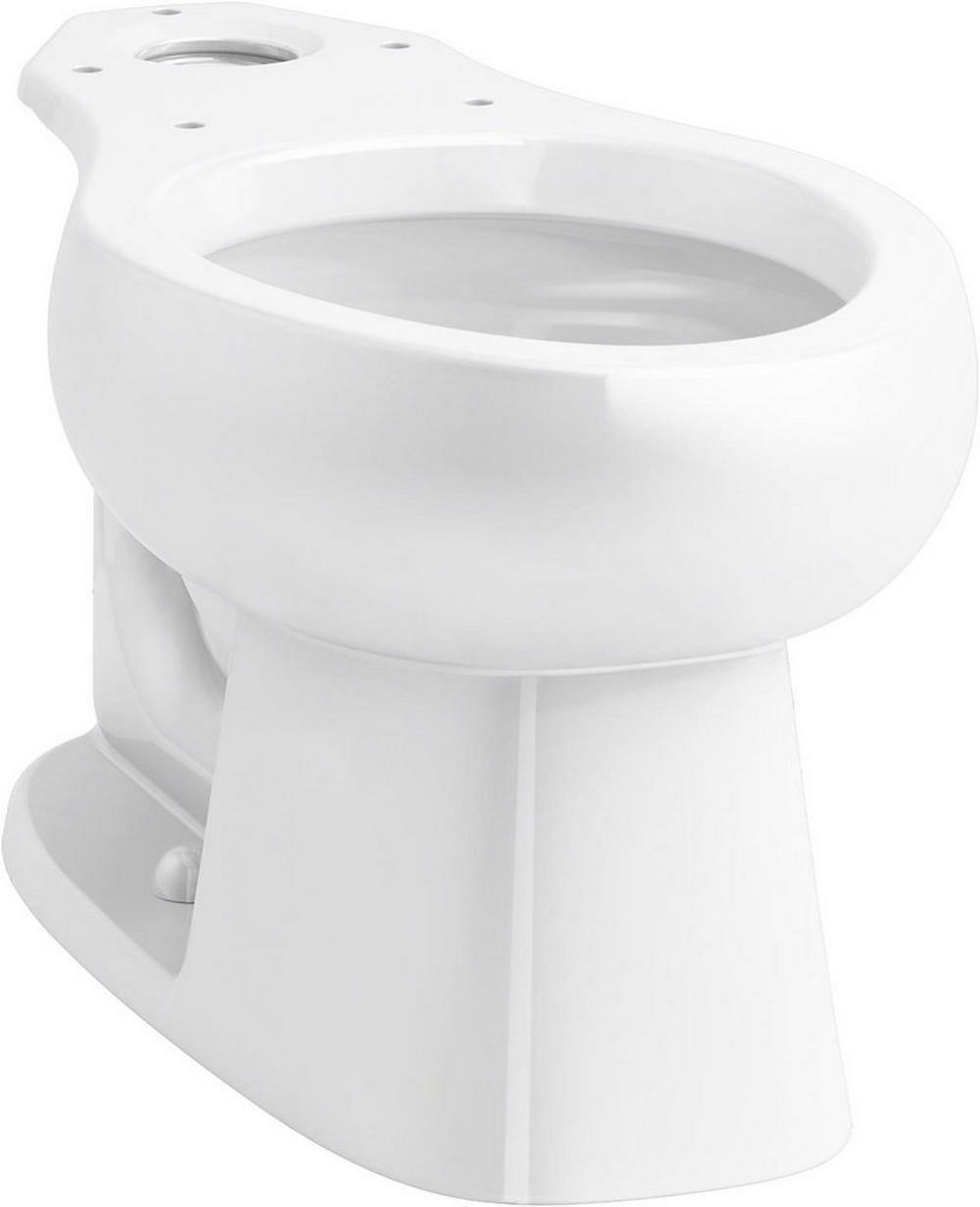 Elongated Toilet Bowl In White Residential Toilets White