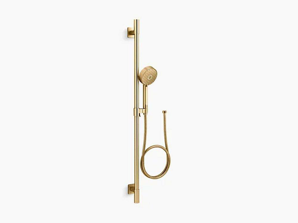 Multi Function Hand Shower In Vibrant® Brushed Moderne Brass Bathroom Faucets Vibrant Brushed Moderne Brass