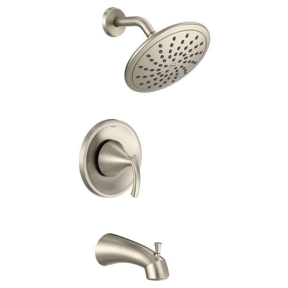 One Handle Single Function Bathtub & Shower Faucet In Brushed Nickel (Trim Only) Bathroom Faucets Brushed Nickel