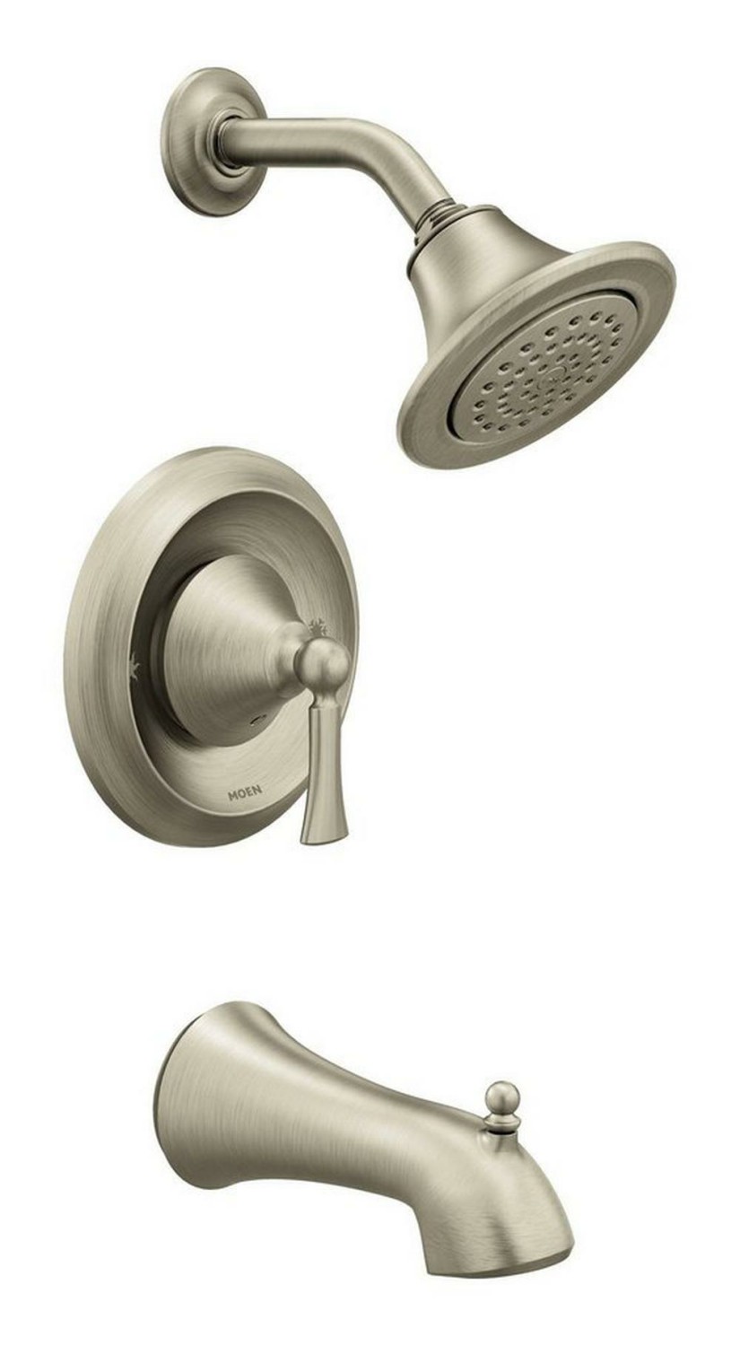 One Handle Single Function Bathtub & Shower Faucet In Brushed Nickel (Trim Only) Bathroom Faucets Brushed Nickel