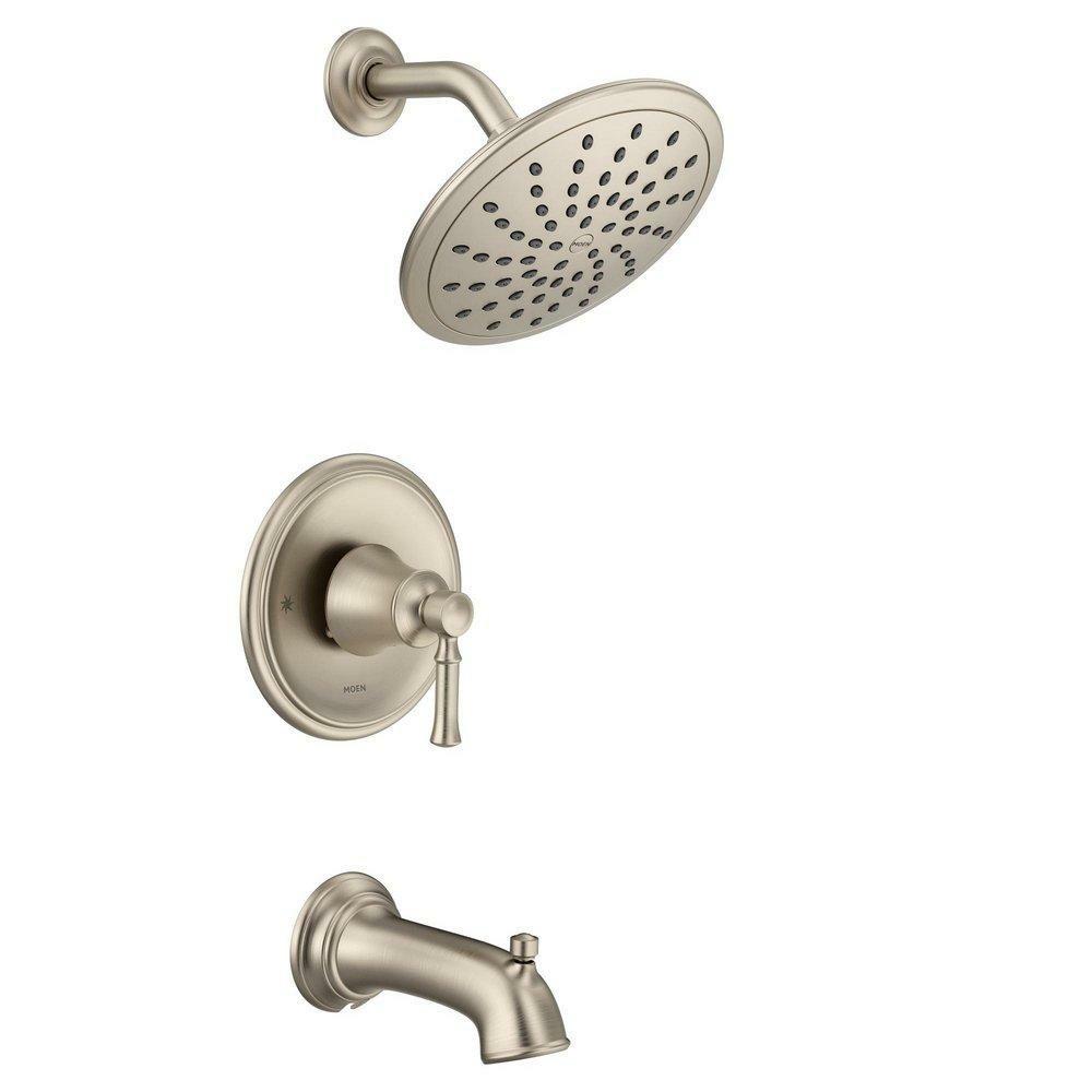 One Handle Single Function Bathtub & Shower Faucet In Brushed Nickel (Trim Only) Bathroom Faucets Brushed Nickel