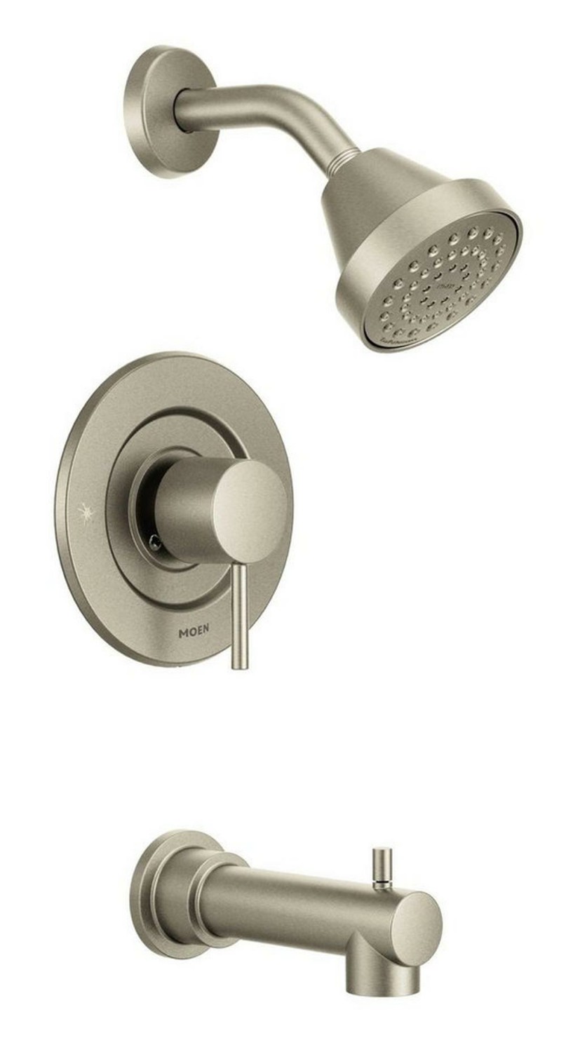 One Handle Single Function Bathtub & Shower Faucet In Brushed Nickel (Trim Only) Bathroom Faucets Brushed Nickel