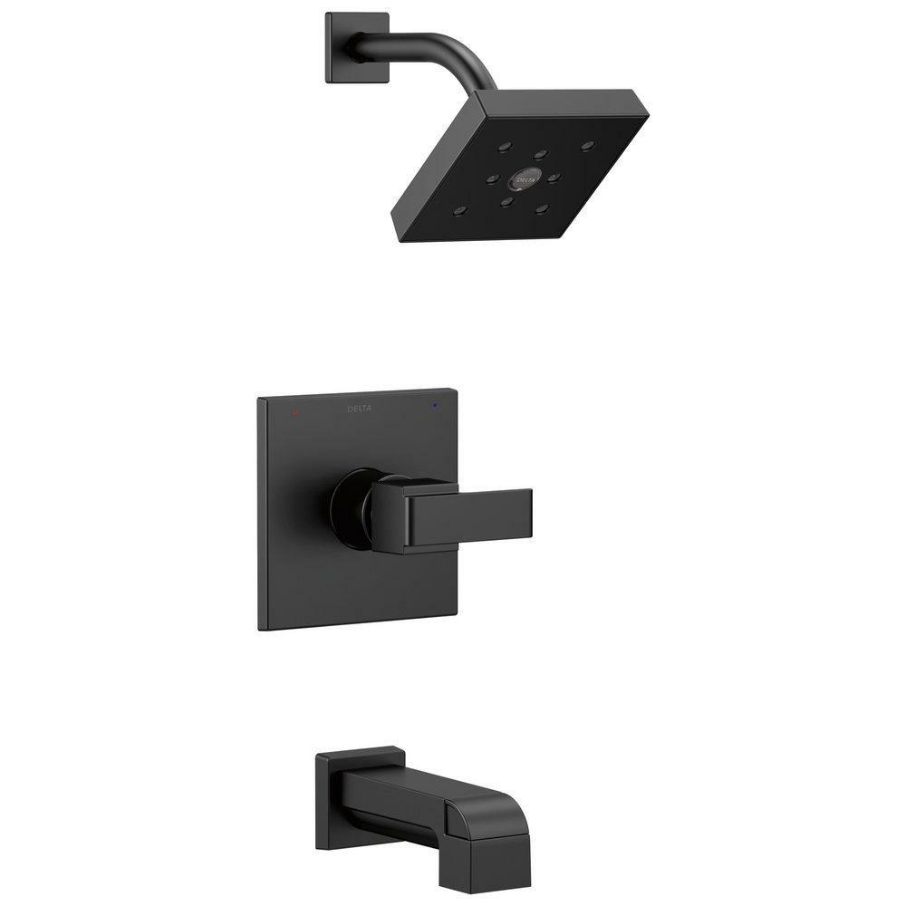 One Handle Single Function Bathtub & Shower Faucet In Matte Black (Trim Only) Bathroom Faucets Matte Black