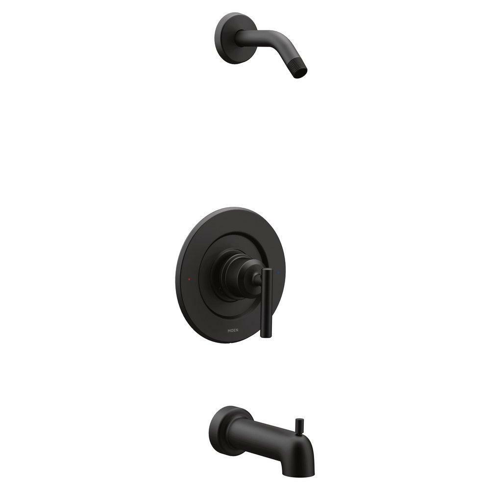 One Handle Single Function Bathtub & Shower Faucet In Matte Black (Trim Only) Bathroom Faucets Matte Black