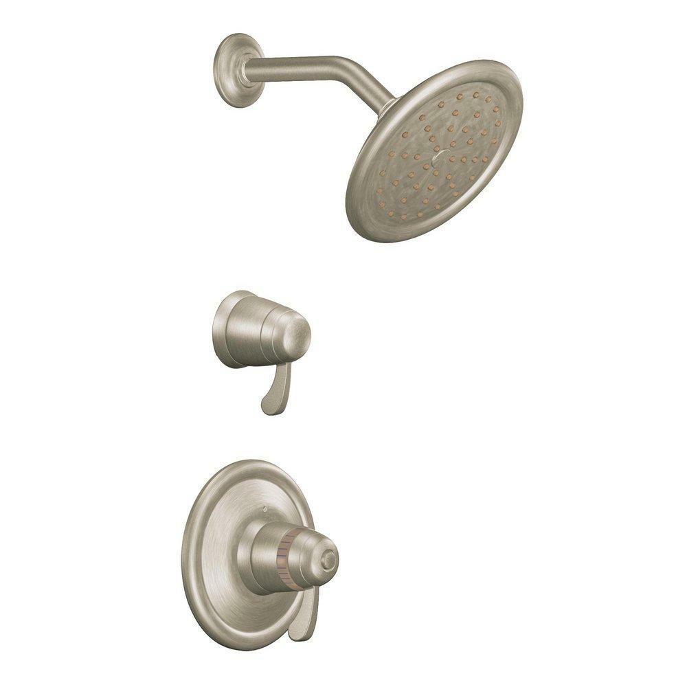 One Handle Single Function Shower Faucet In Brushed Nickel (Trim Only) Bathroom Faucets Brushed Nickel