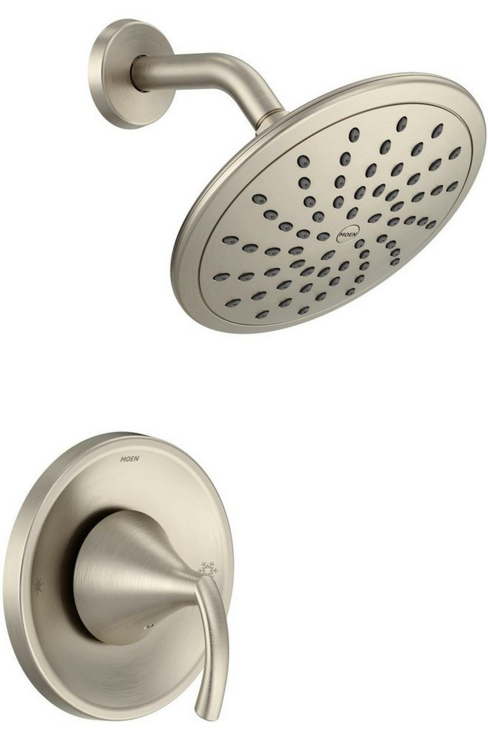 One Handle Single Function Shower Faucet In Brushed Nickel (Trim Only) Bathroom Faucets Brushed Nickel