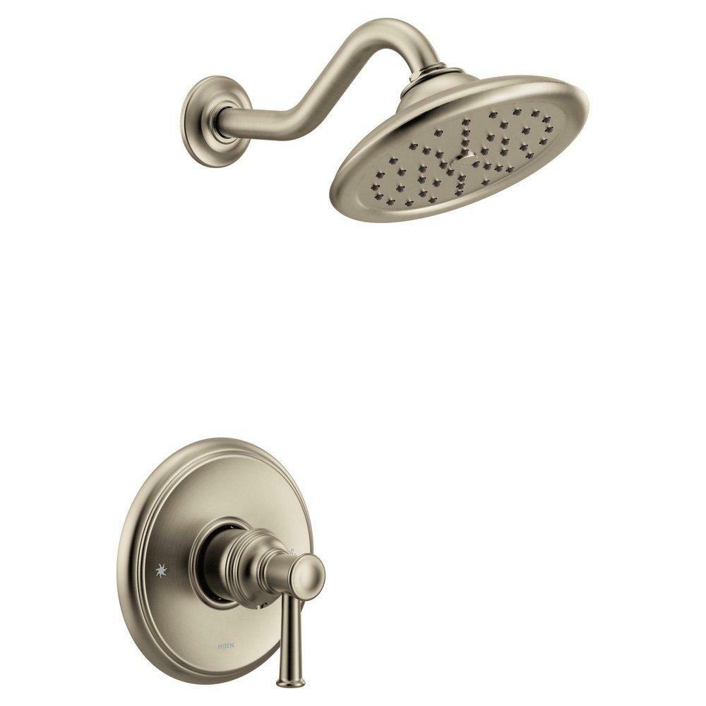 One Handle Single Function Shower Faucet In Brushed Nickel (Trim Only) Bathroom Faucets Brushed Nickel