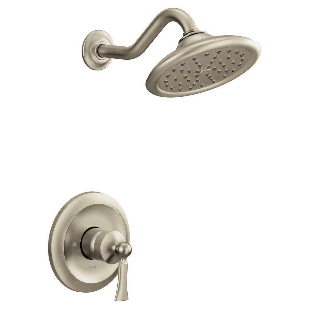 One Handle Single Function Shower Faucet In Brushed Nickel (Trim Only) Bathroom Faucets Brushed Nickel