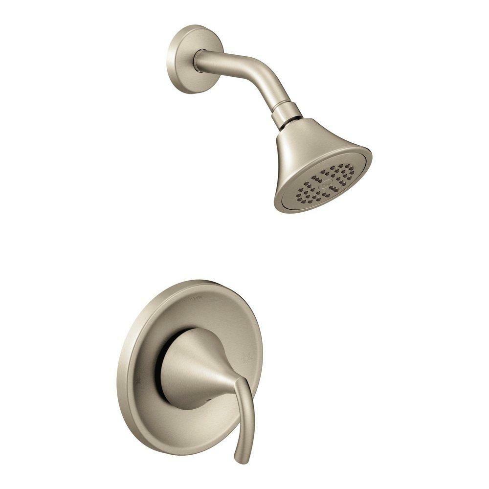 One Handle Single Function Shower Faucet In Brushed Nickel (Trim Only) Bathroom Faucets Brushed Nickel