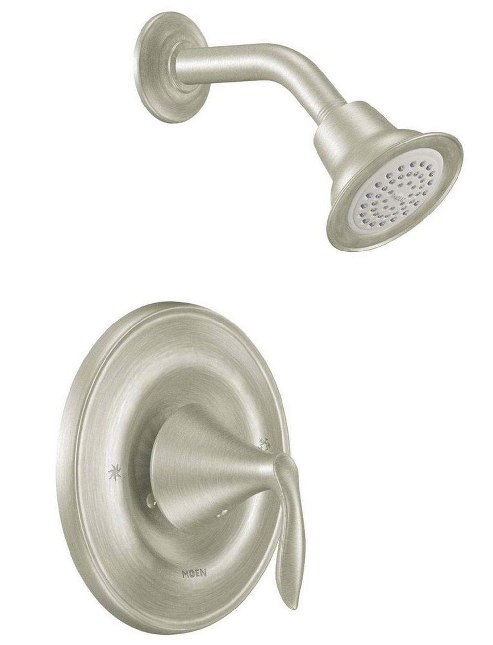 One Handle Single Function Shower Faucet In Brushed Nickel (Trim Only) Bathroom Faucets Brushed Nickel