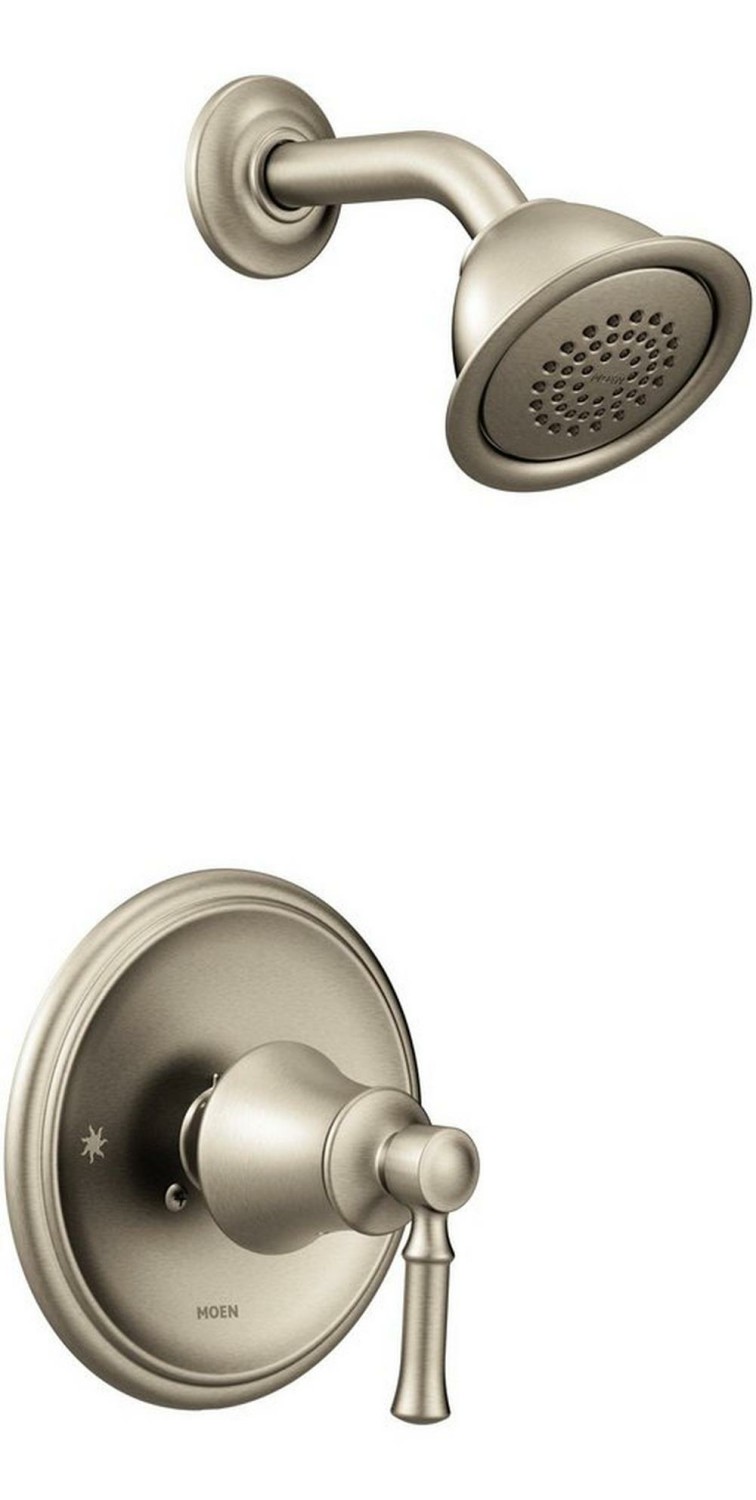 One Handle Single Function Shower Faucet In Brushed Nickel (Trim Only) Bathroom Faucets Brushed Nickel