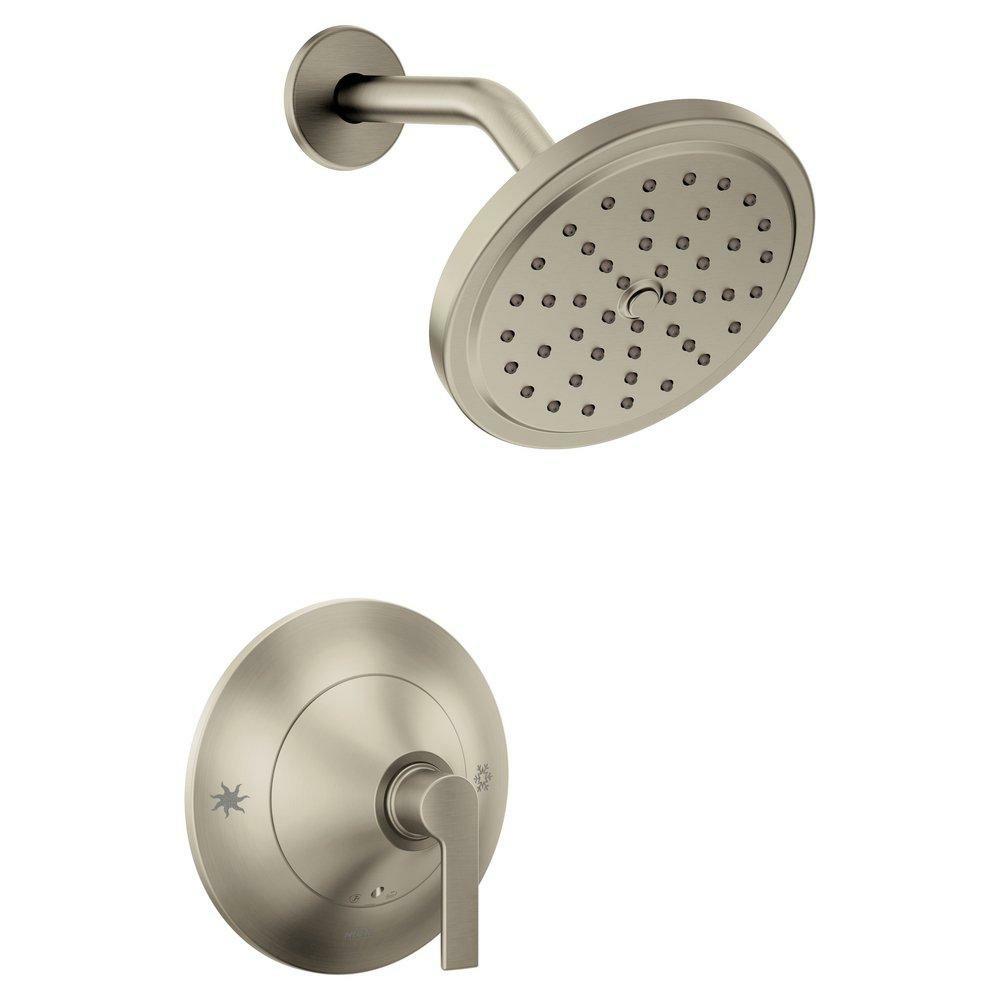 One Handle Single Function Shower Faucet In Brushed Nickel (Trim Only) Bathroom Faucets Brushed Nickel