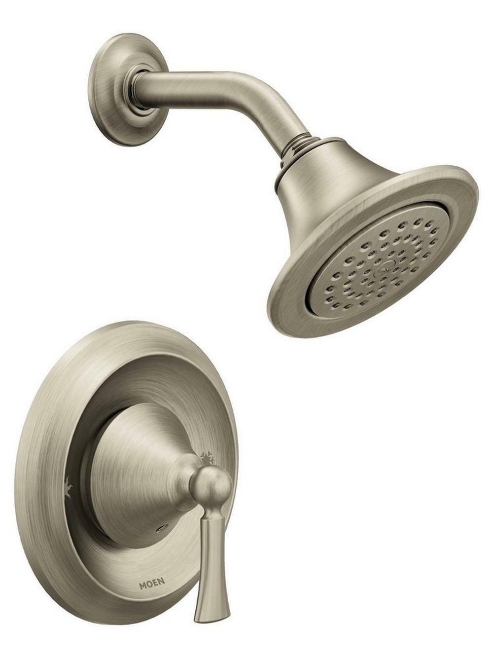 One Handle Single Function Shower Faucet In Brushed Nickel (Trim Only) Bathroom Faucets Brushed Nickel