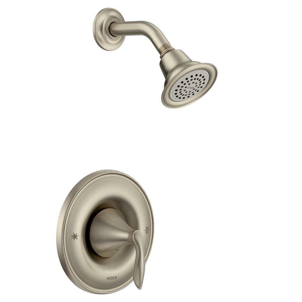 One Handle Single Function Shower Faucet In Brushed Nickel (Trim Only) Bathroom Faucets Brushed Nickel