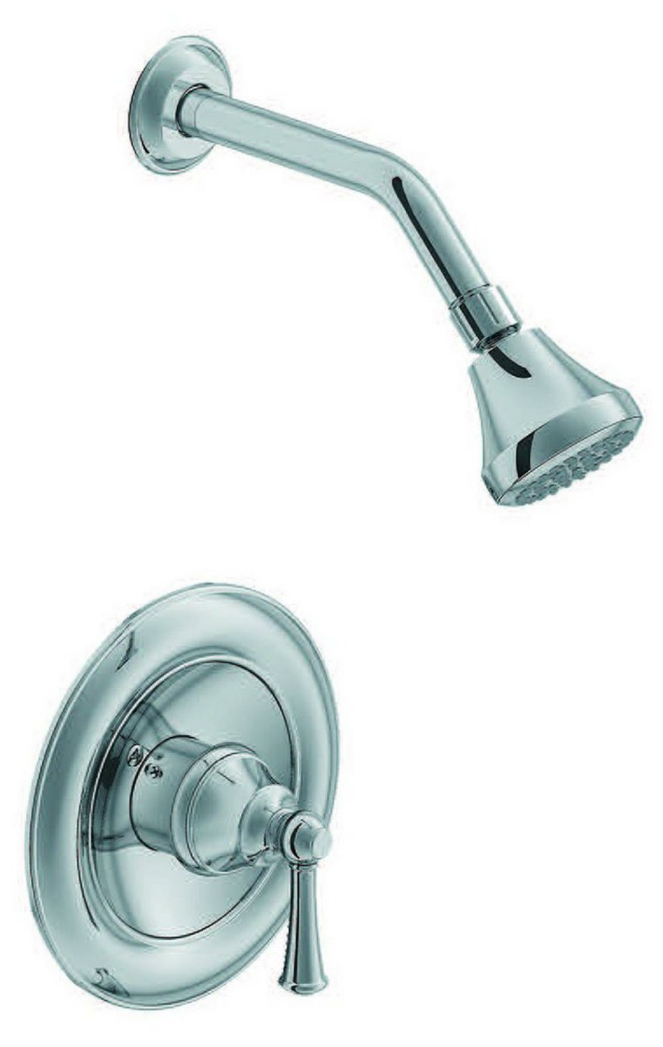 One Handle Single Function Shower Faucet In Chrome (Trim Only) Bathroom Faucets Chrome