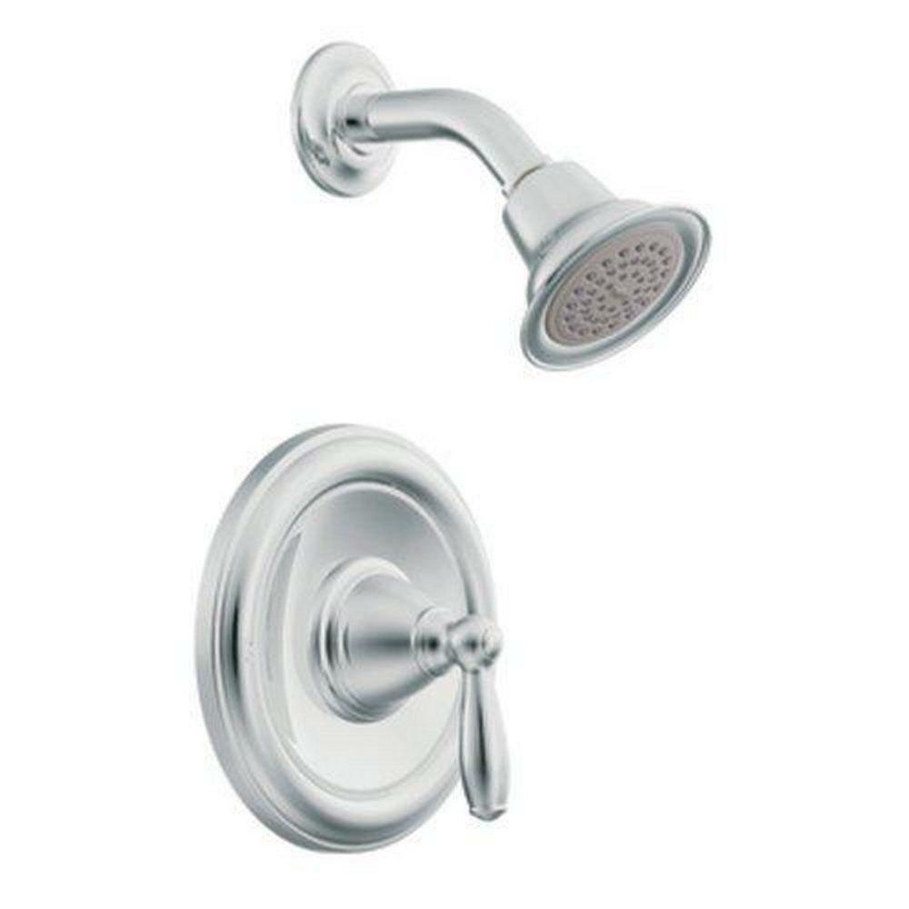 One Handle Single Function Shower Faucet In Chrome (Trim Only) Bathroom Faucets Chrome