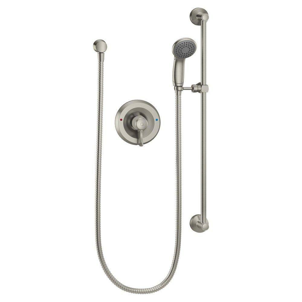 One Handle Single Function Shower Faucet In Classic Brushed Nickel (Trim Only) Bathroom Faucets Classic Brushed Nickel