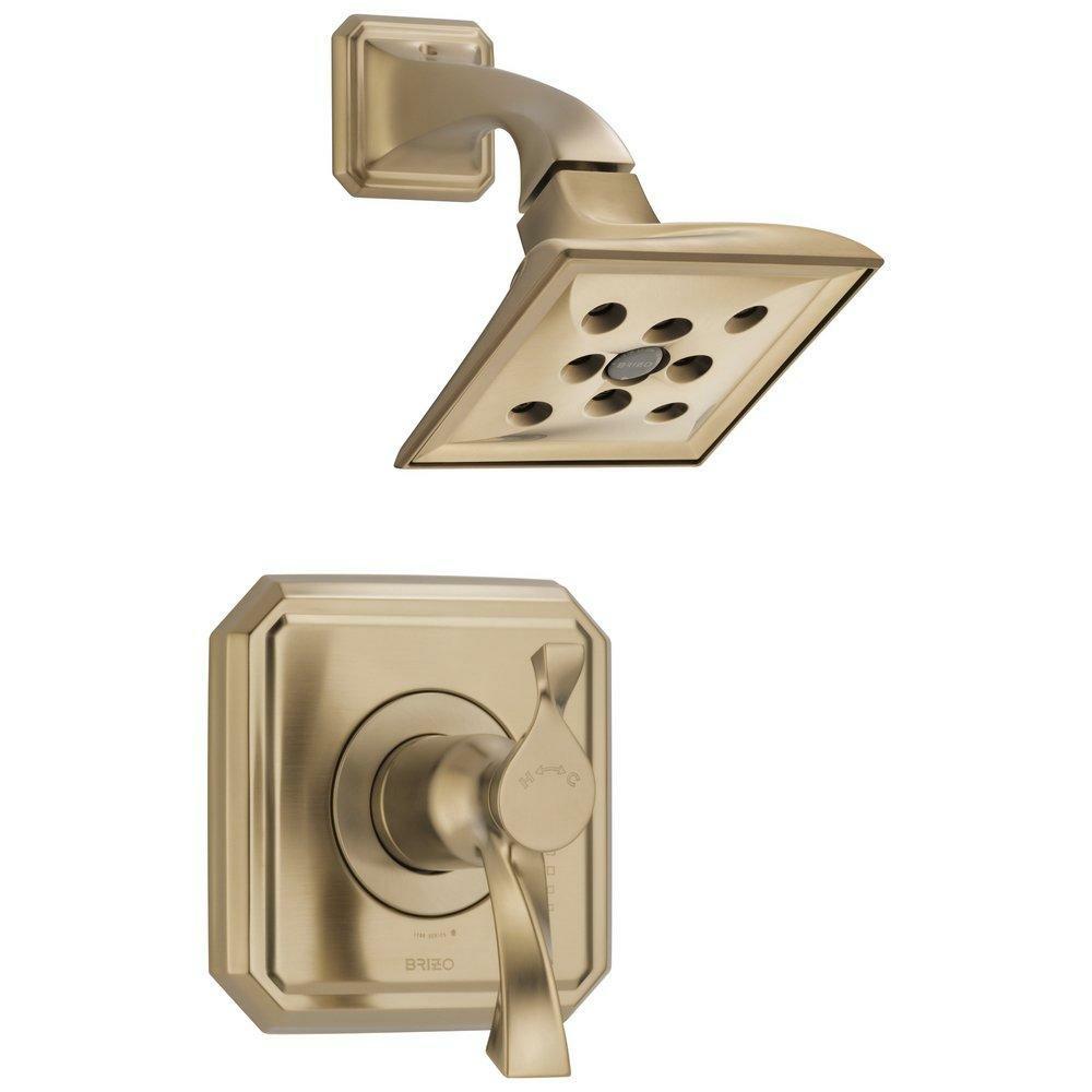 One Handle Single Function Shower Faucet In Luxe Gold (Trim Only) Bathroom Faucets Luxe Gold