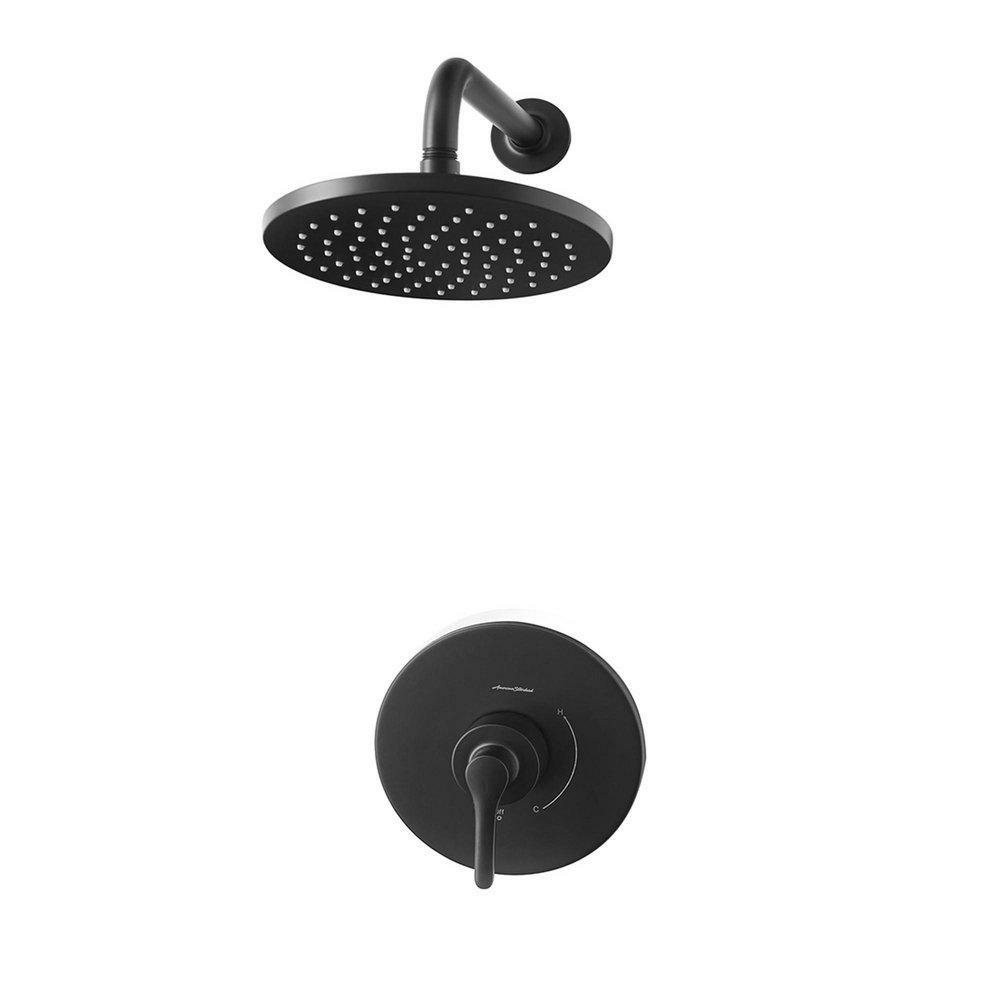 One Handle Single Function Shower Faucet In Matte Black (Trim Only) Bathroom Faucets Matte Black