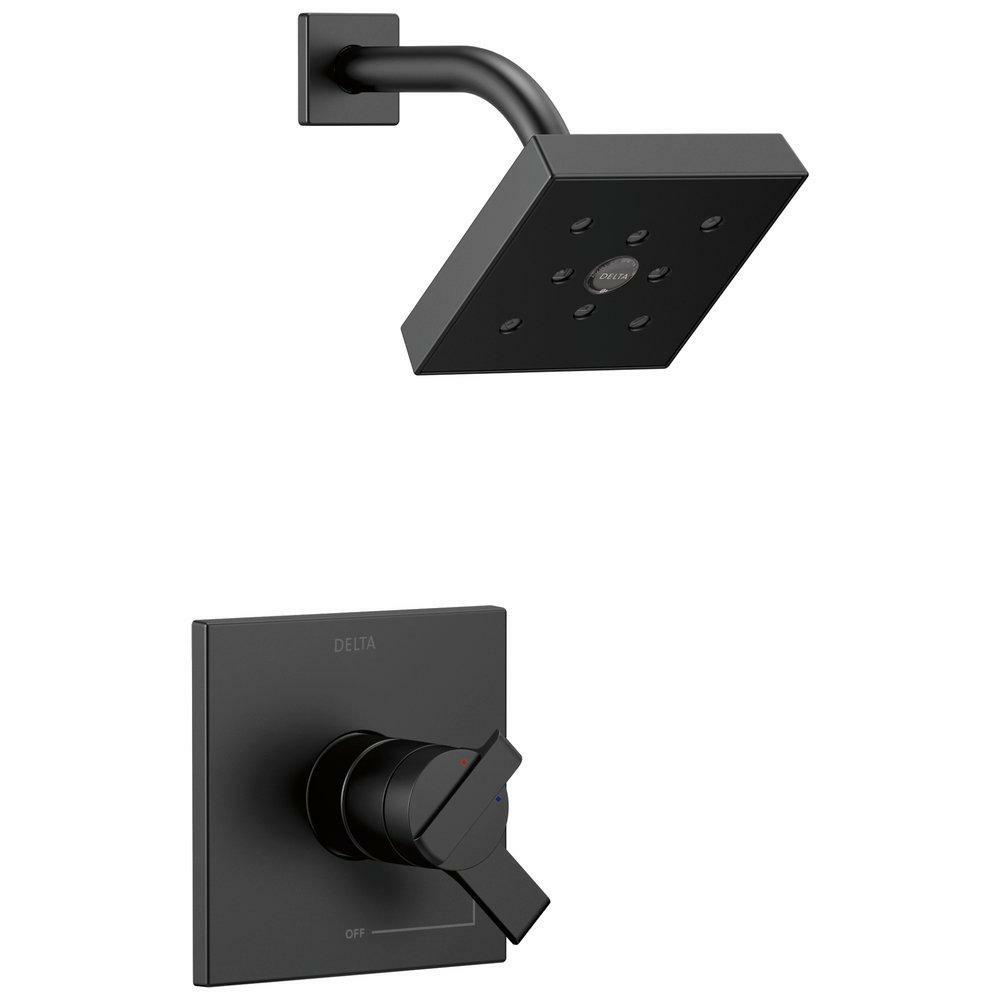 One Handle Single Function Shower Faucet In Matte Black (Trim Only) Bathroom Faucets Matte Black