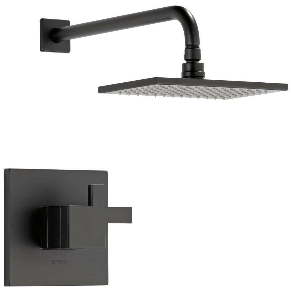 One Handle Single Function Shower Faucet In Matte Black (Trim Only) Bathroom Faucets Matte Black