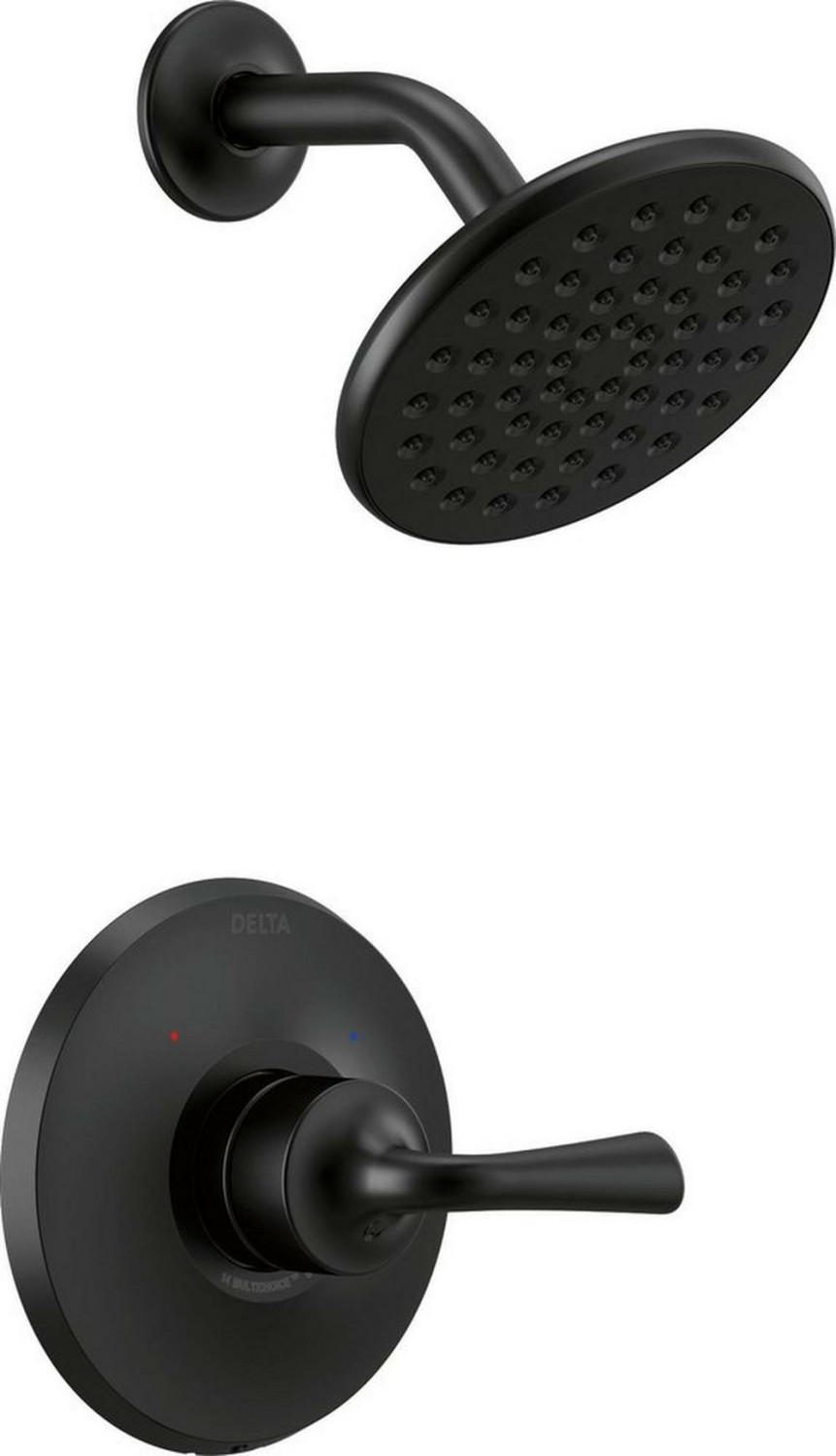 One Handle Single Function Shower Faucet In Matte Black (Trim Only) Bathroom Faucets Matte Black