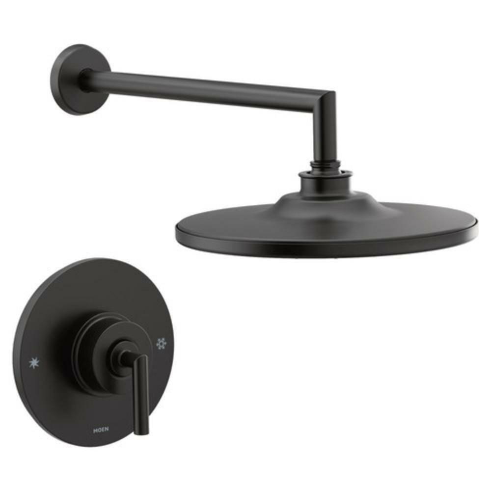 One Handle Single Function Shower Faucet In Matte Black (Trim Only) Bathroom Faucets Matte Black