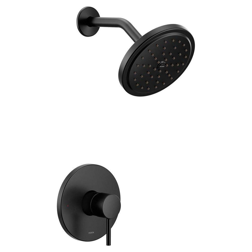 One Handle Single Function Shower Faucet In Matte Black (Trim Only) Bathroom Faucets Matte Black