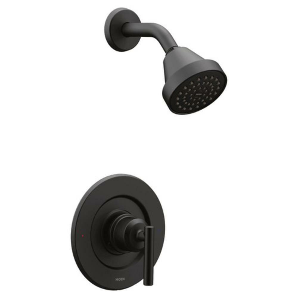 One Handle Single Function Shower Faucet In Matte Black (Trim Only) Bathroom Faucets Matte Black