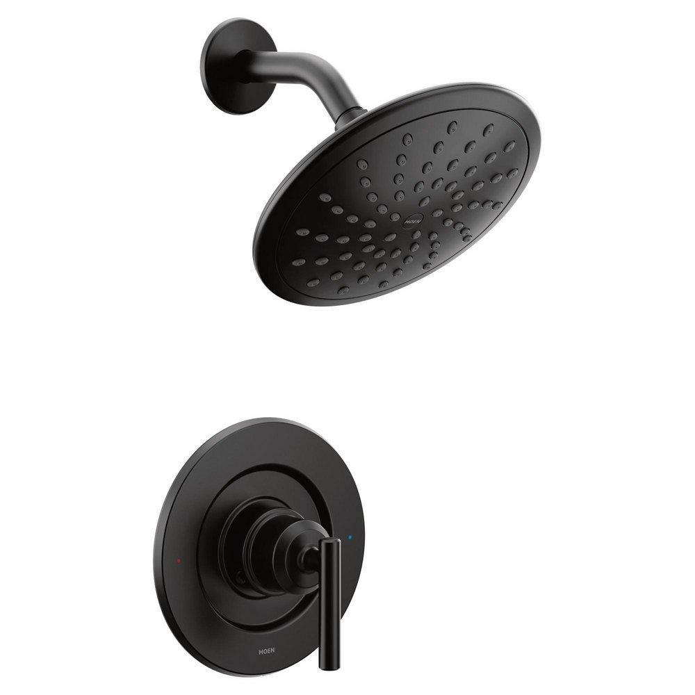 One Handle Single Function Shower Faucet In Matte Black (Trim Only) Bathroom Faucets Matte Black