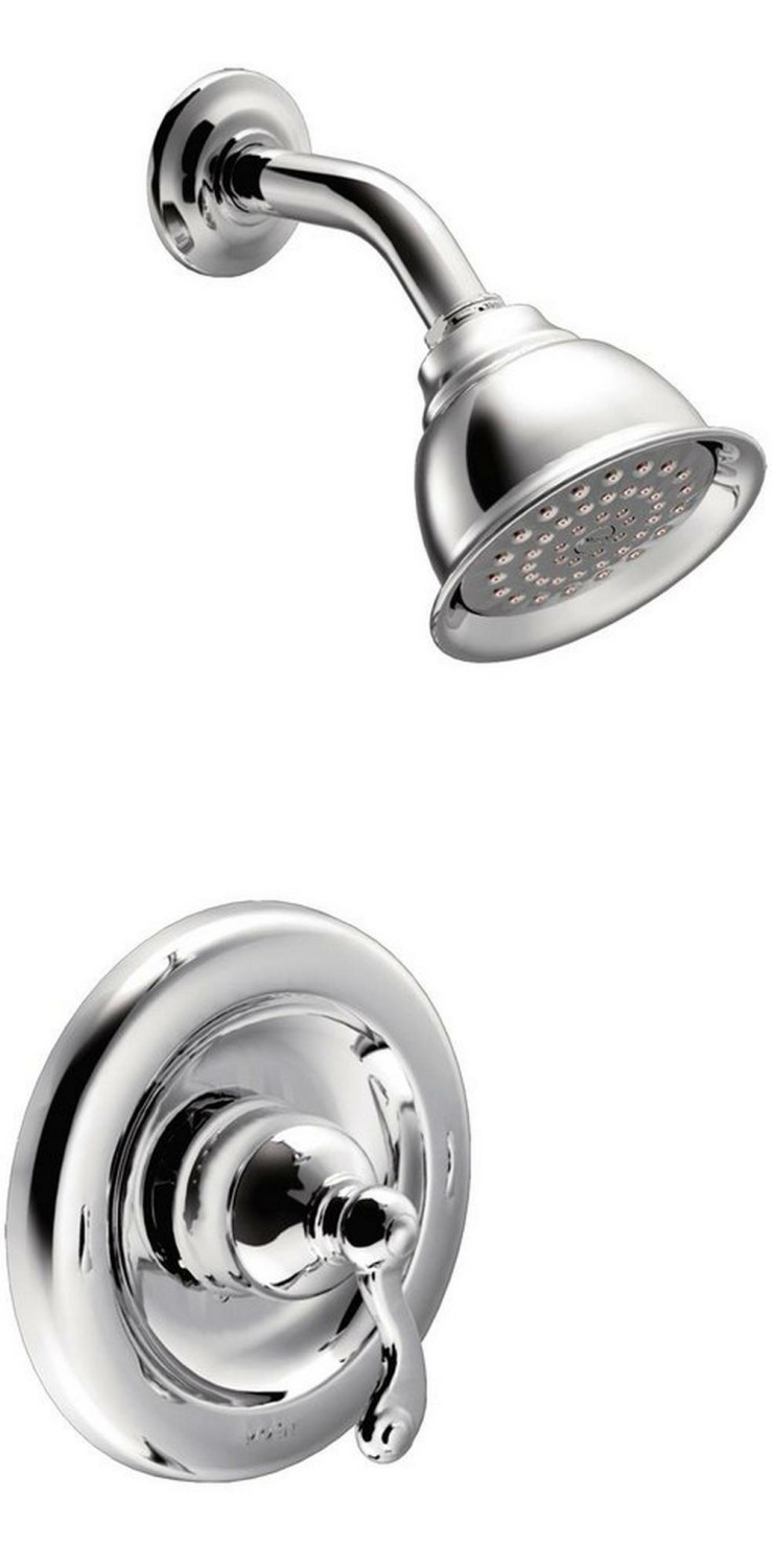 One Handle Single Function Shower Faucet In Polished Chrome (Trim Only) Bathroom Faucets Polished Chrome