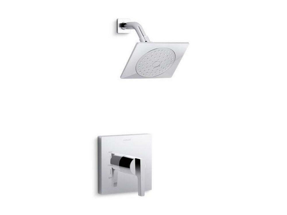 One Handle Single Function Shower Faucet In Polished Chrome (Trim Only) Bathroom Faucets Polished Chrome