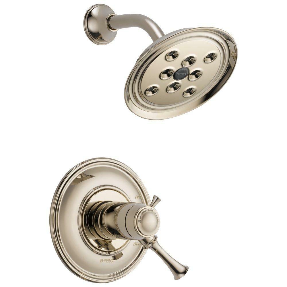 One Handle Single Function Shower Faucet In Polished Nickel (Trim Only) Bathroom Faucets Polished Nickel