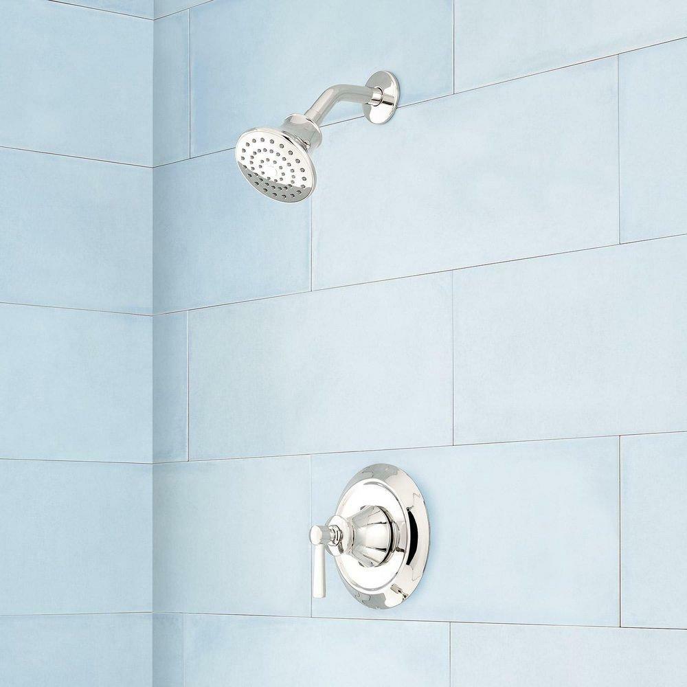 One Handle Single Function Shower Faucet In Polished Nickel (Trim Only) Bathroom Faucets Polished Nickel