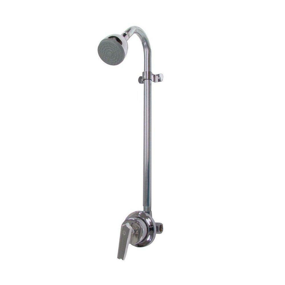 One Handle Single Function Shower Faucet In Rough Chrome Bathroom Faucets Rough Chrome