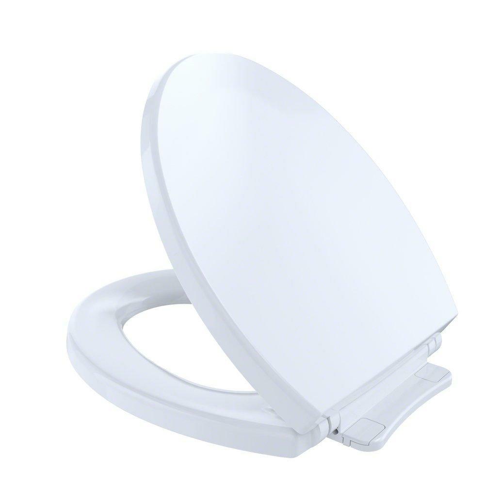 Round Closed Front Toilet Seat With Cover In Cotton Toilet Seat & Bidet Seats Cotton