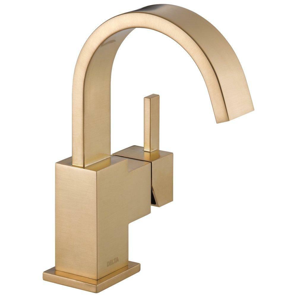 Single Handle Centerset Bathroom Sink Faucet In Brilliance® Champagne Bronze Bathroom Faucets Brilliance Champagne Bronze