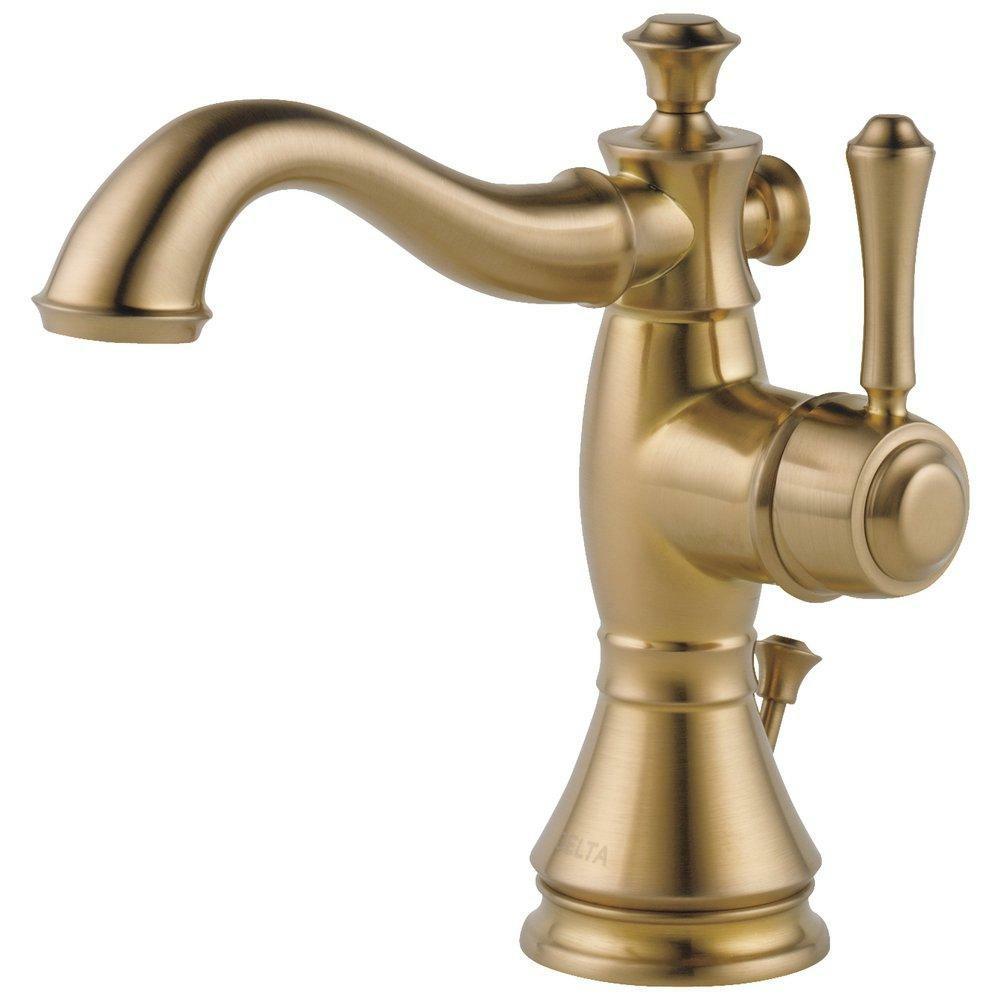 Single Handle Centerset Bathroom Sink Faucet In Brilliance® Champagne Bronze Bathroom Faucets Brilliance Champagne Bronze