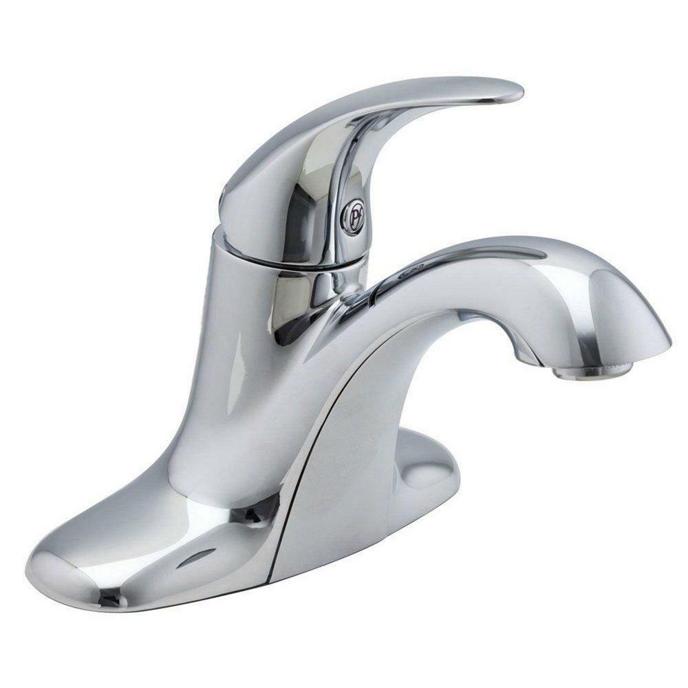 Single Handle Centerset Bathroom Sink Faucet In Polished Chrome Bathroom Faucets Polished Chrome