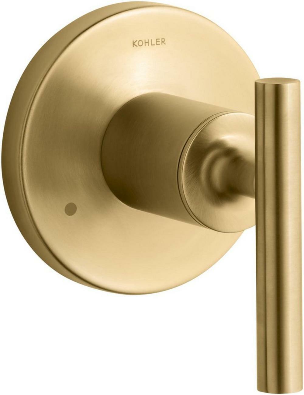 Single Handle Diverter Valve Trim In Vibrant® Brushed Moderne Brass Bathroom Faucets Vibrant Brushed Moderne Brass