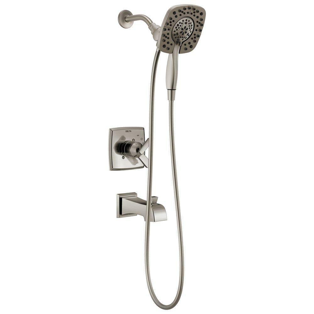 Single Handle Dual Function Bathtub & Shower Faucet In Brilliance® Stainless (Trim Only) Bathroom Faucets Brilliance Stainless