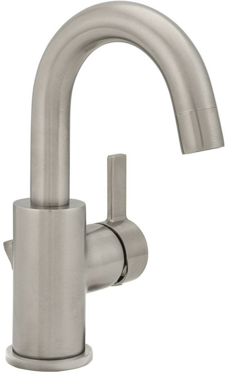 Single Handle Monoblock Bathroom Sink Faucet In Brushed Nickel Bathroom Faucets Brushed Nickel