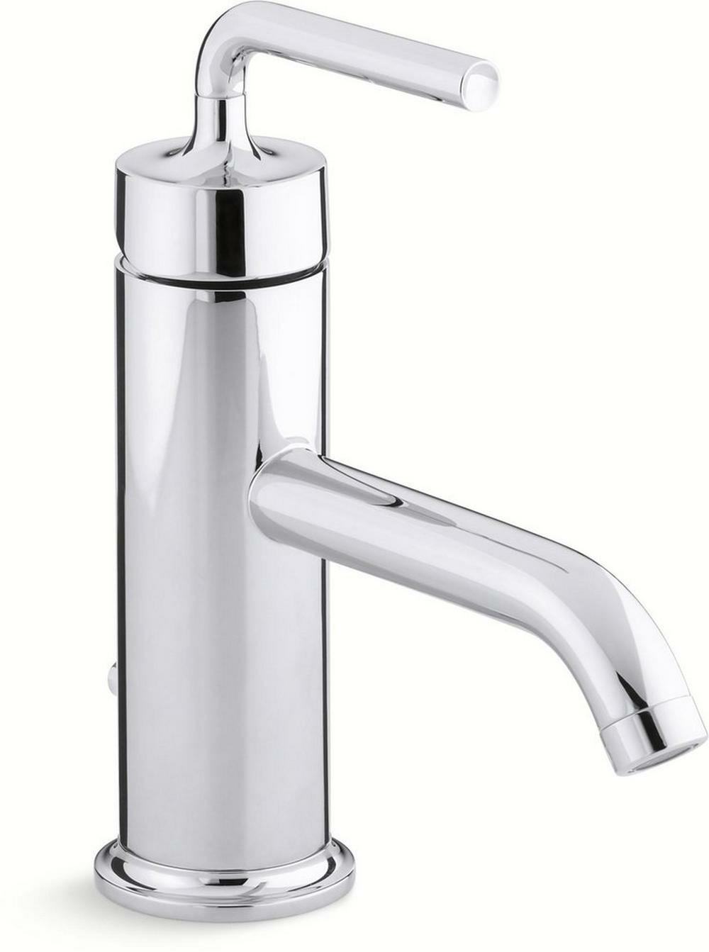 Single Handle Monoblock Bathroom Sink Faucet In Polished Chrome Bathroom Faucets Polished Chrome