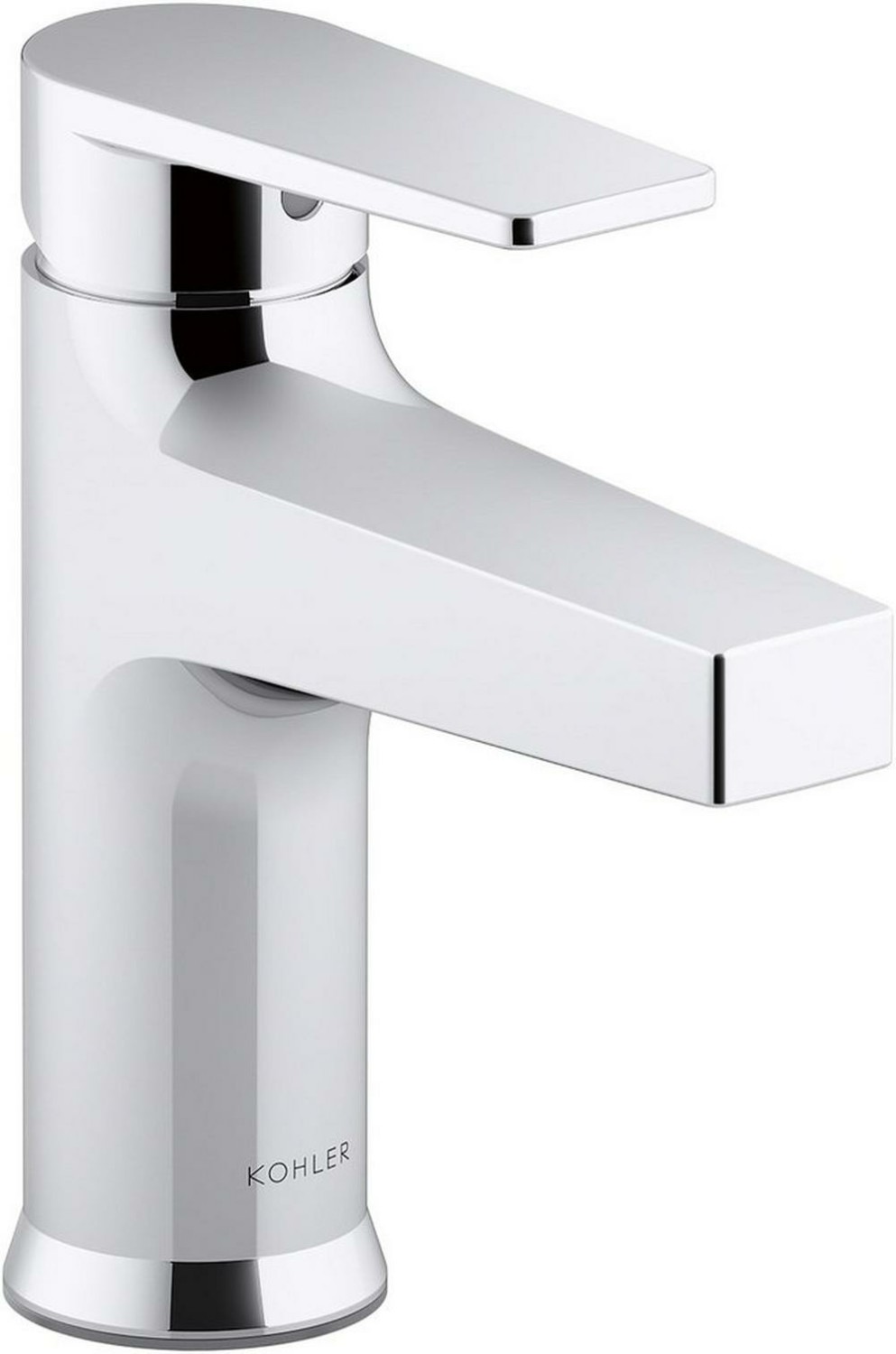 Single Handle Monoblock Bathroom Sink Faucet In Polished Chrome Bathroom Faucets Polished Chrome